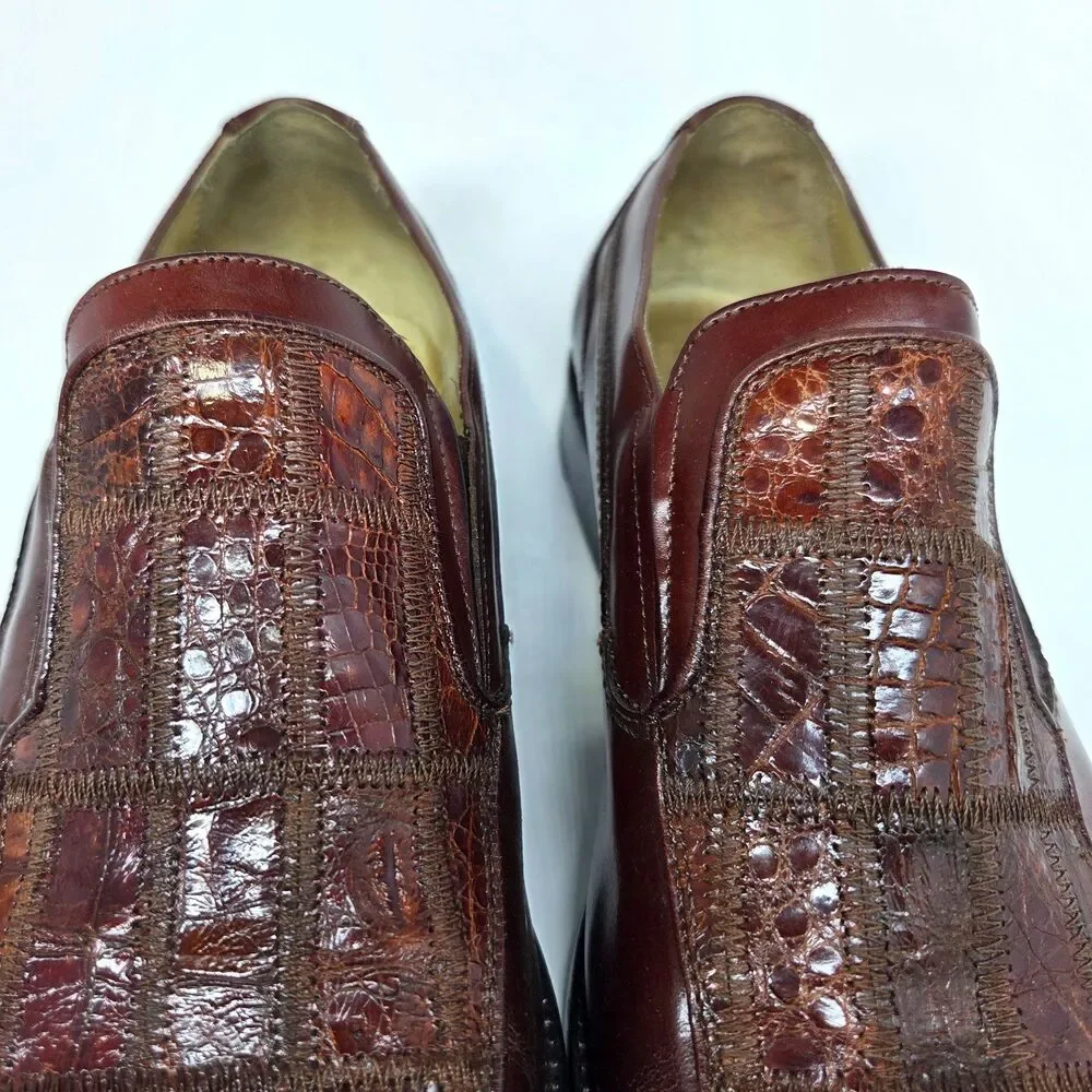 Steve Harvey Exotic Skin Patchwork  Loafer Dress Shoes Men’s Size 11